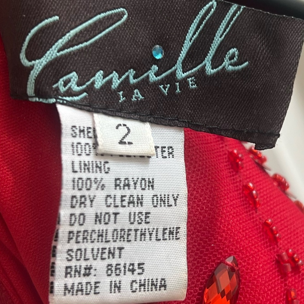 Red Rhinestone Gown - Picture 8 of 8